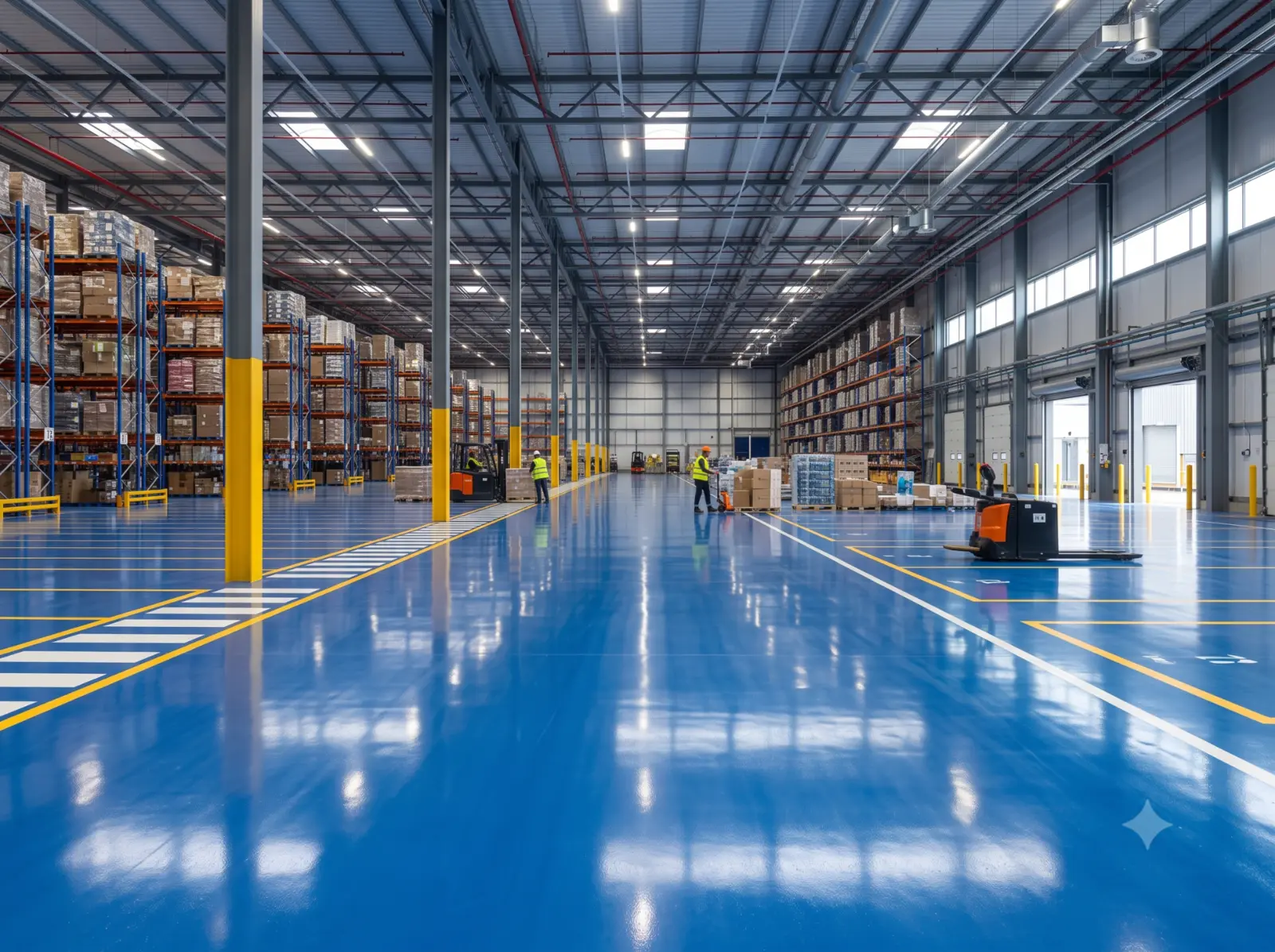Seamless industrial epoxy flooring