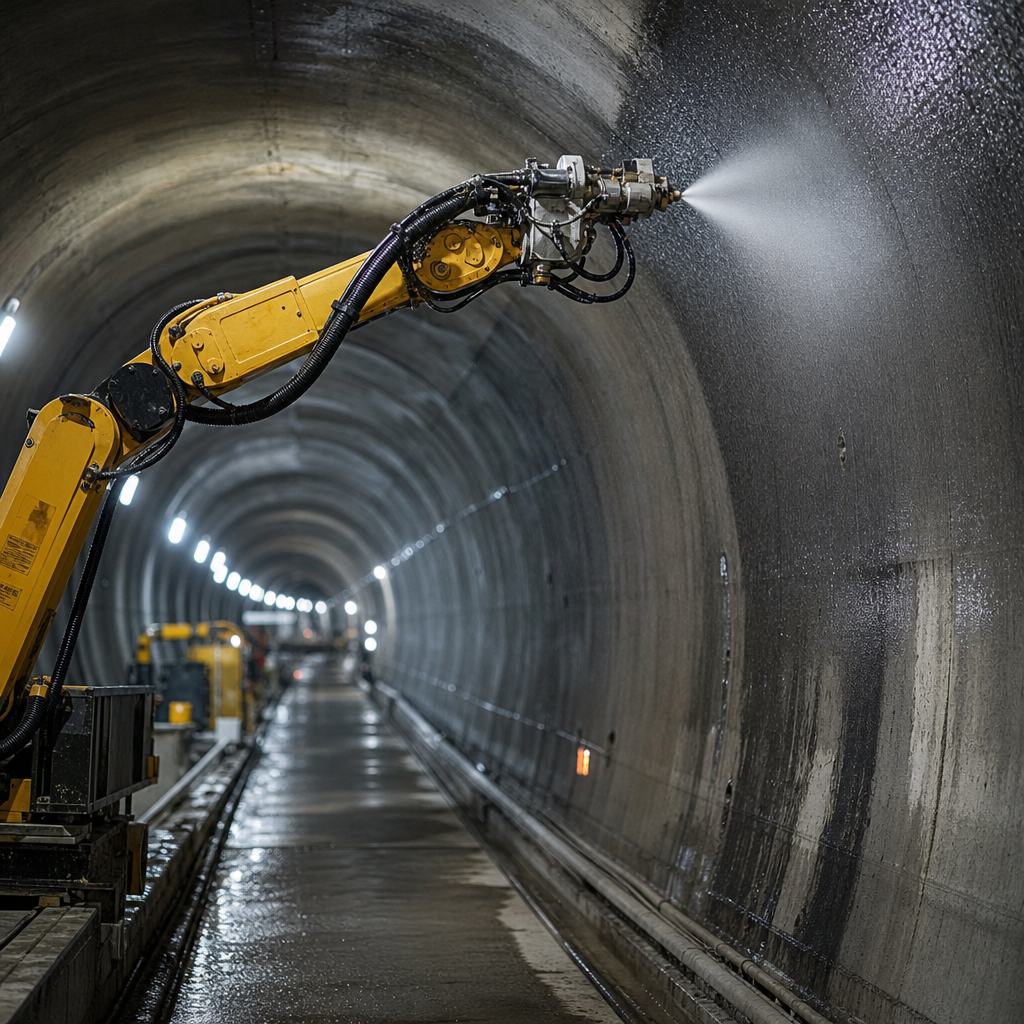Wet-mix shotcrete application