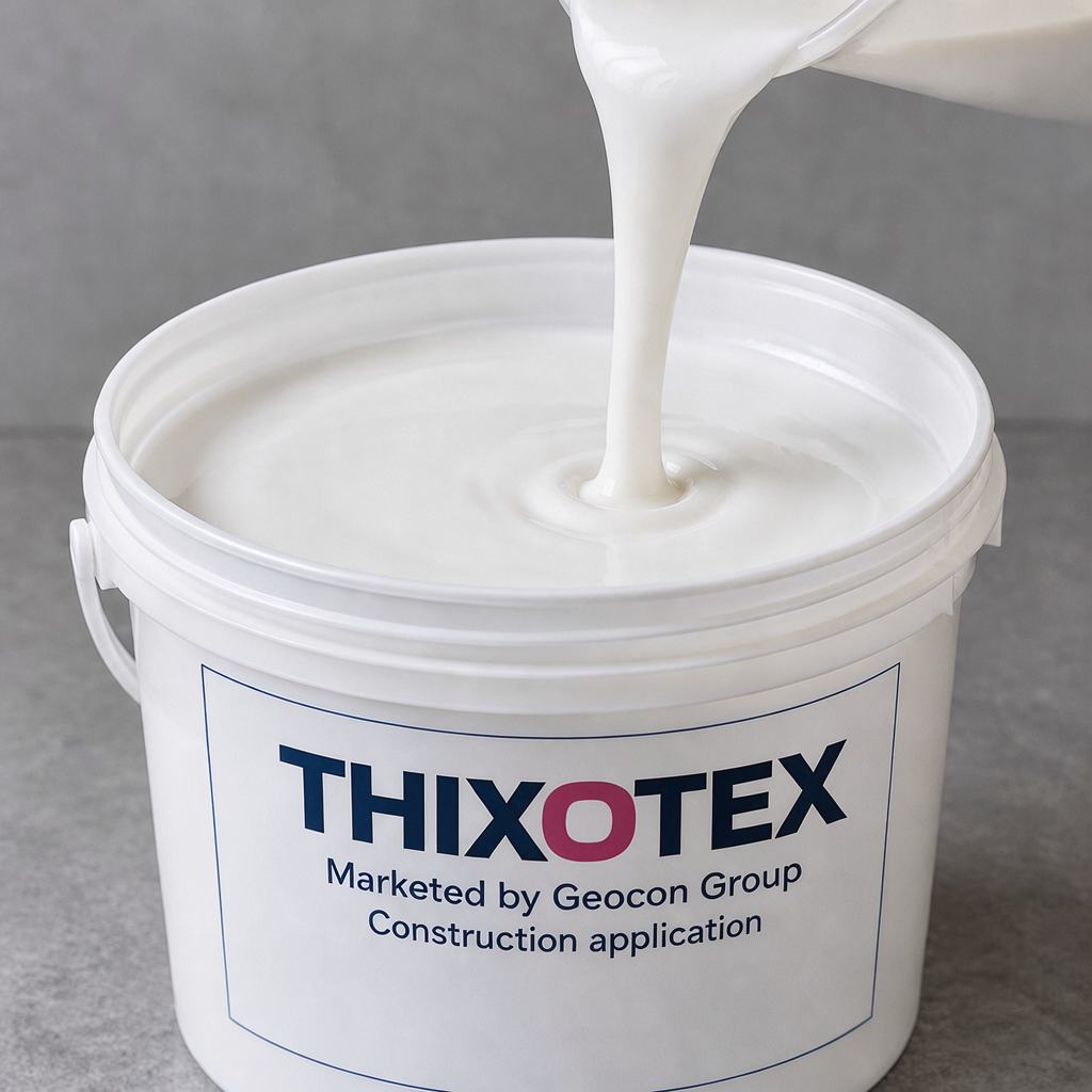 THIXOTEX construction latex polymer modification diagram